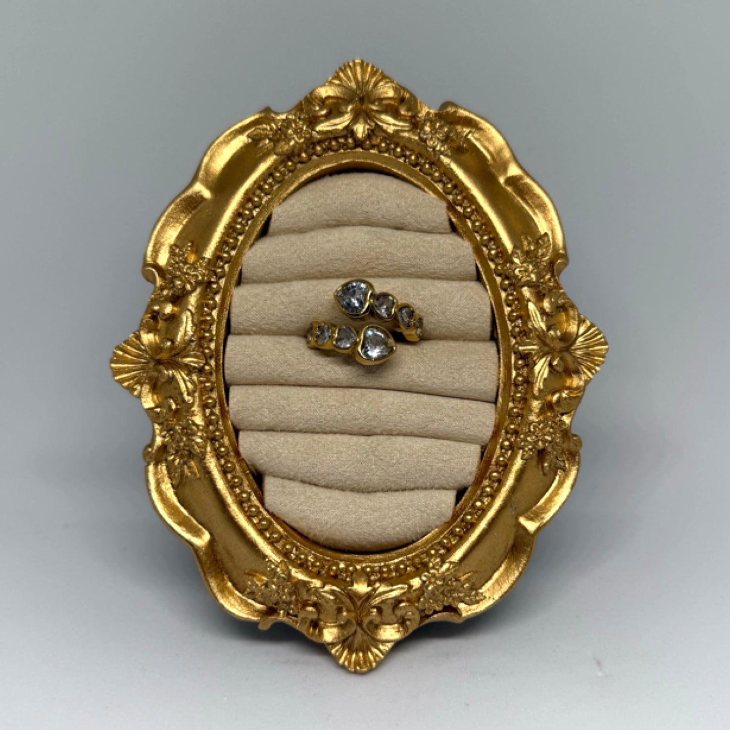 Heart wrap ring gold