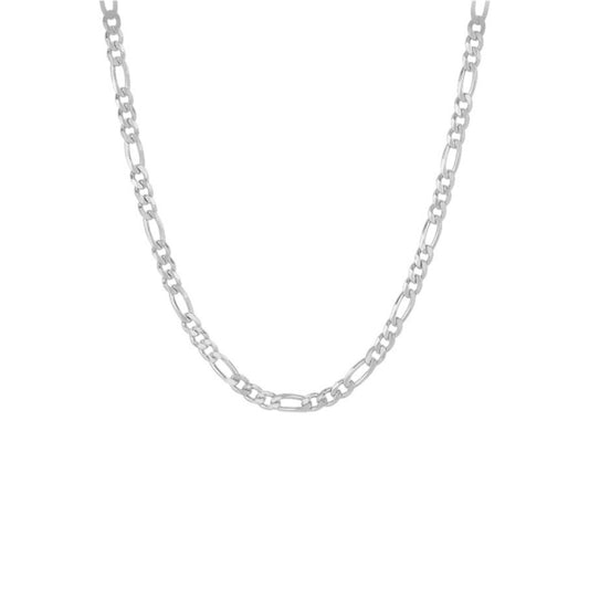 Hip hop chain necklace silver