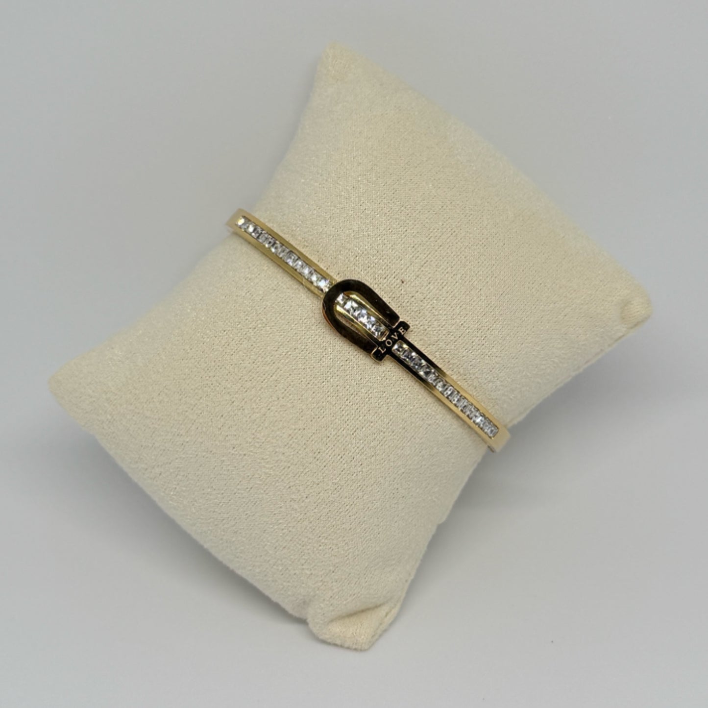 Buckle bangle gold