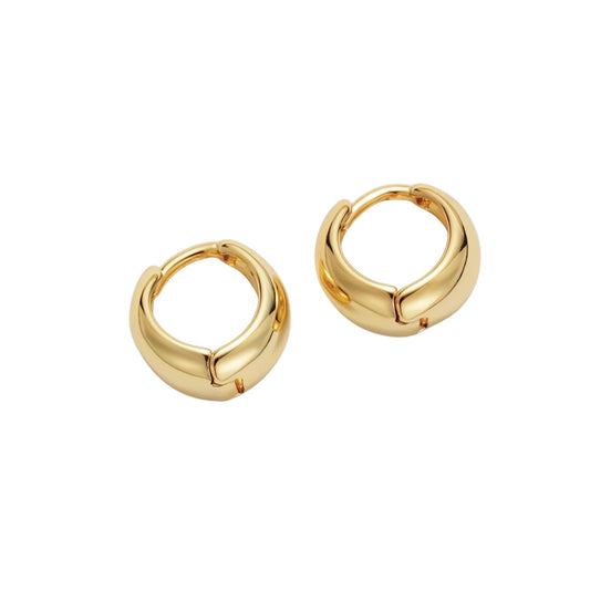 Huggie earrings gold