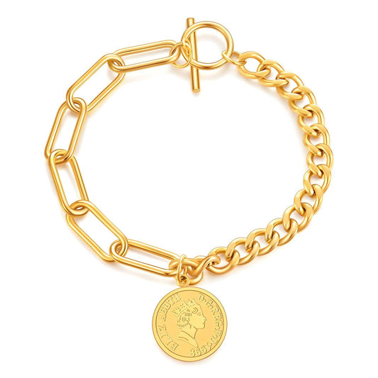 Coin fob bracelet