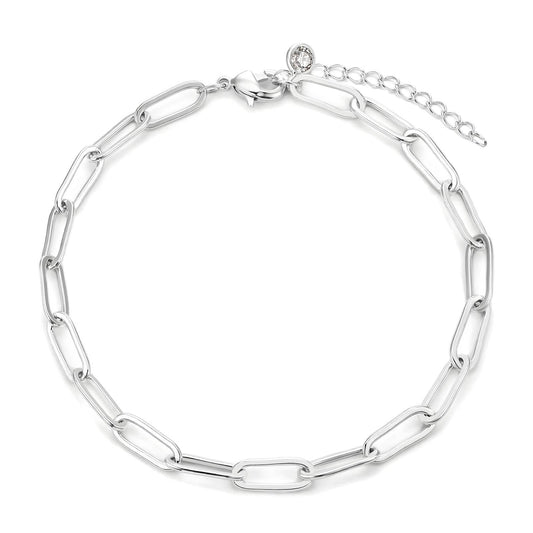 silver link bracelet