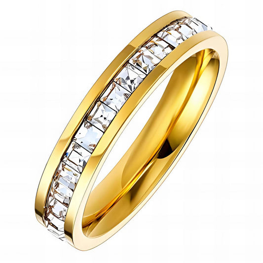 Diamonte ring-gold