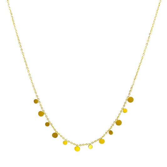 Circle charm necklace