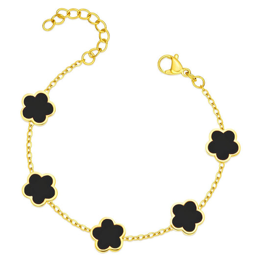 Clover bracelet black