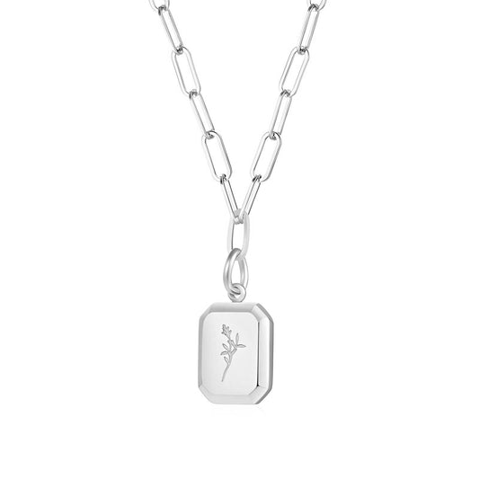 Flower pendant-silver