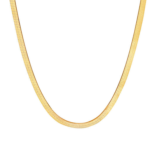 Snake 0.2cm Gold necklace