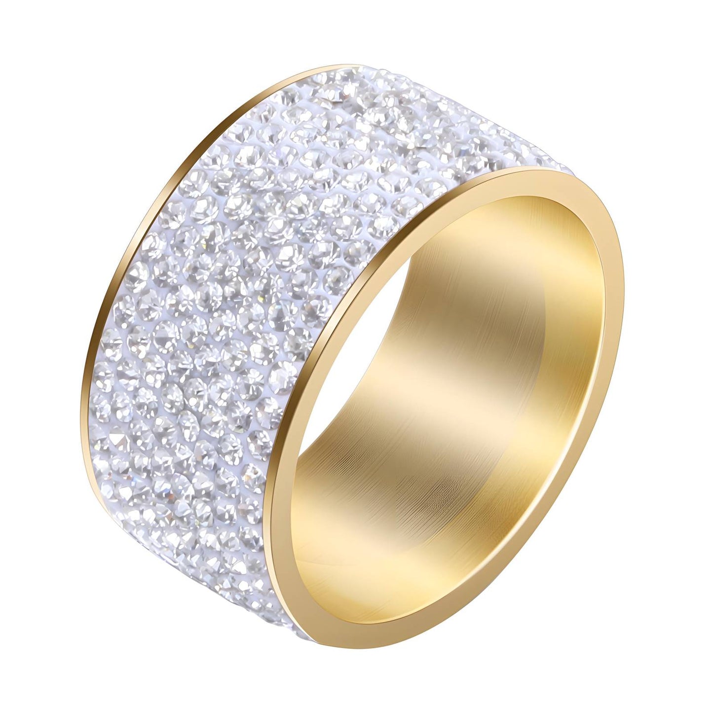 Chunky bling ring-gold