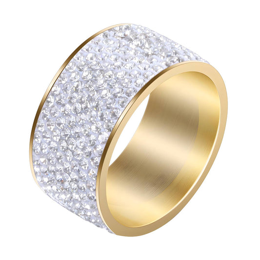 Chunky bling ring-gold