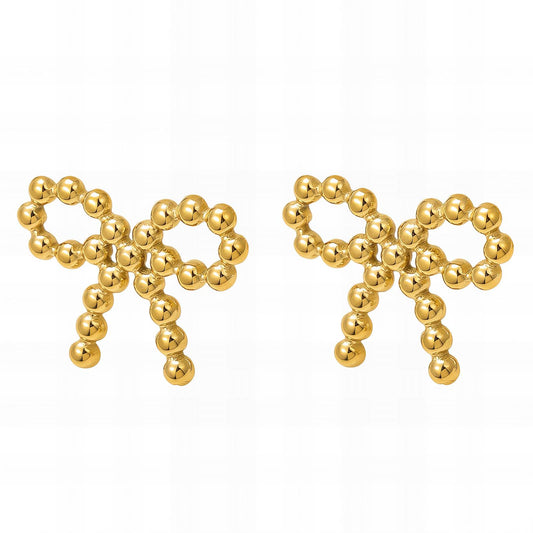 Bow bump earrings