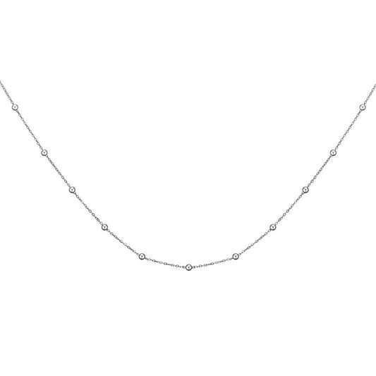 Ball silver necklace