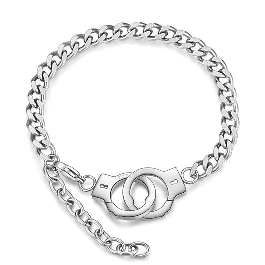 Handcuff bracelet-silver