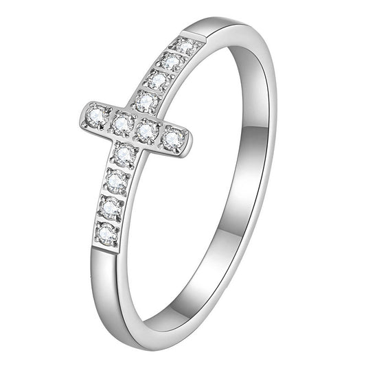 Cross Ring-silver