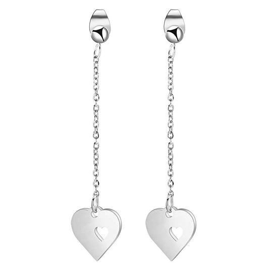 Love chain drop earrings