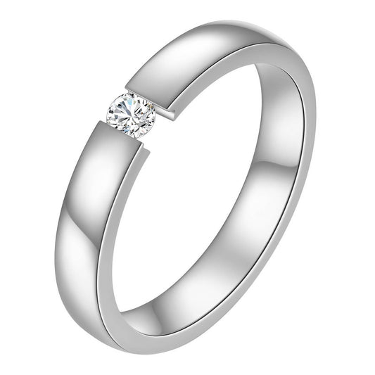 Thick diamonte ring
