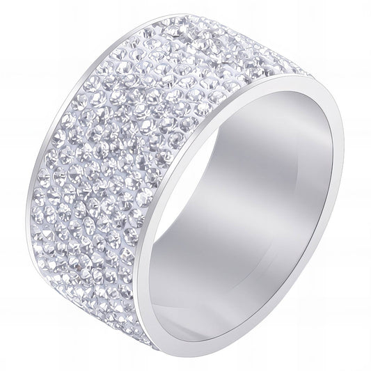 Chunky bling ring-silver