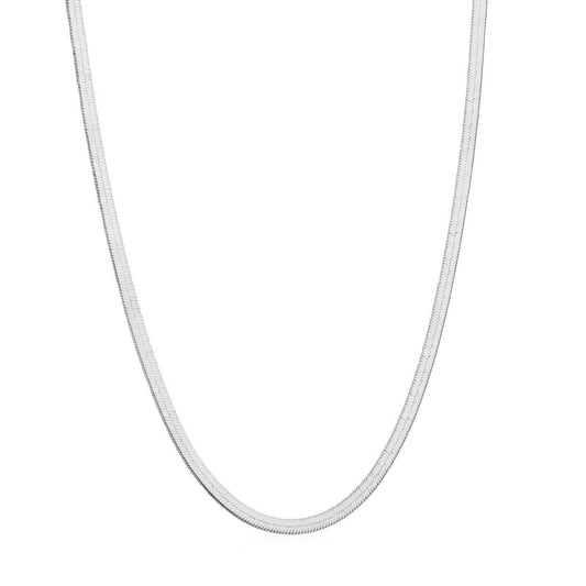 Snake 0.2cm Silver necklace
