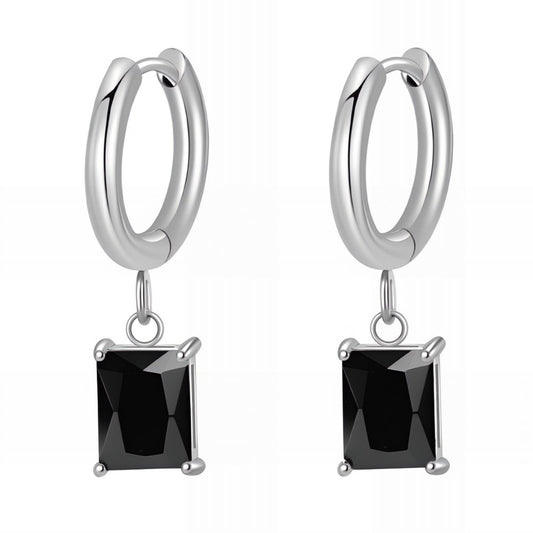 Black drop earrings