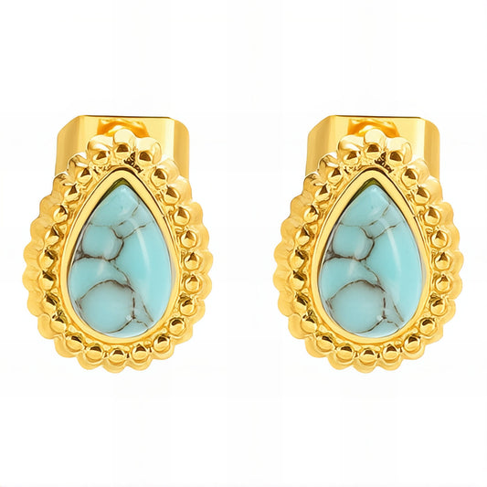 Turquoise teardrop earrings