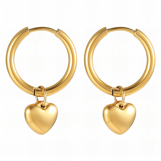 Mini heart earrings