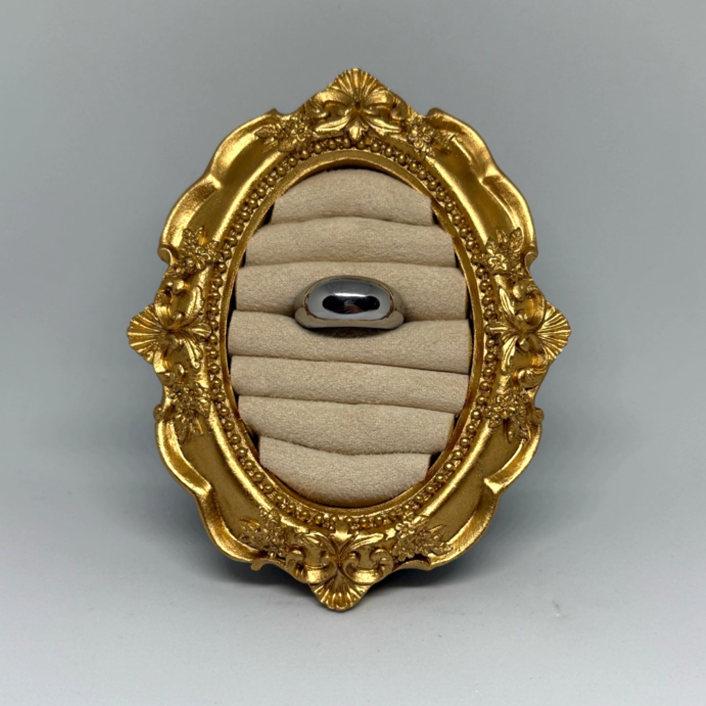 Moon ring silver