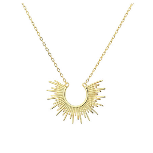 Sun goddess necklace gold