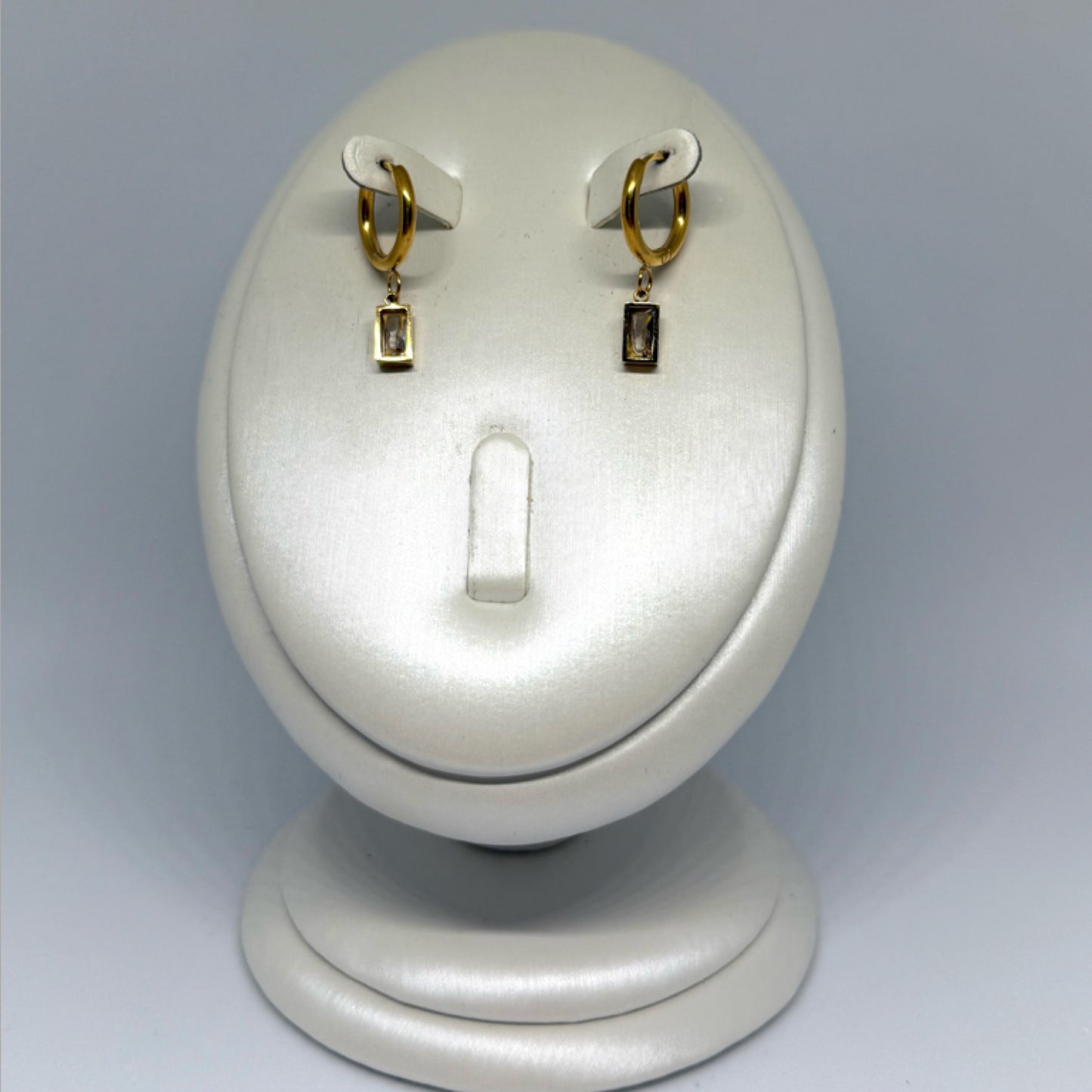Mirror drop earrings