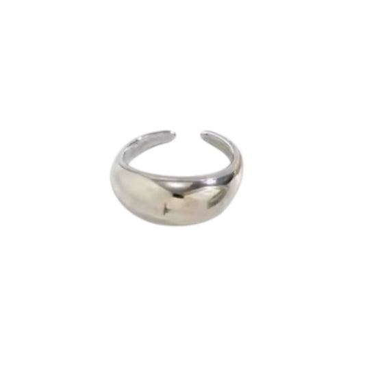 Moon ring silver