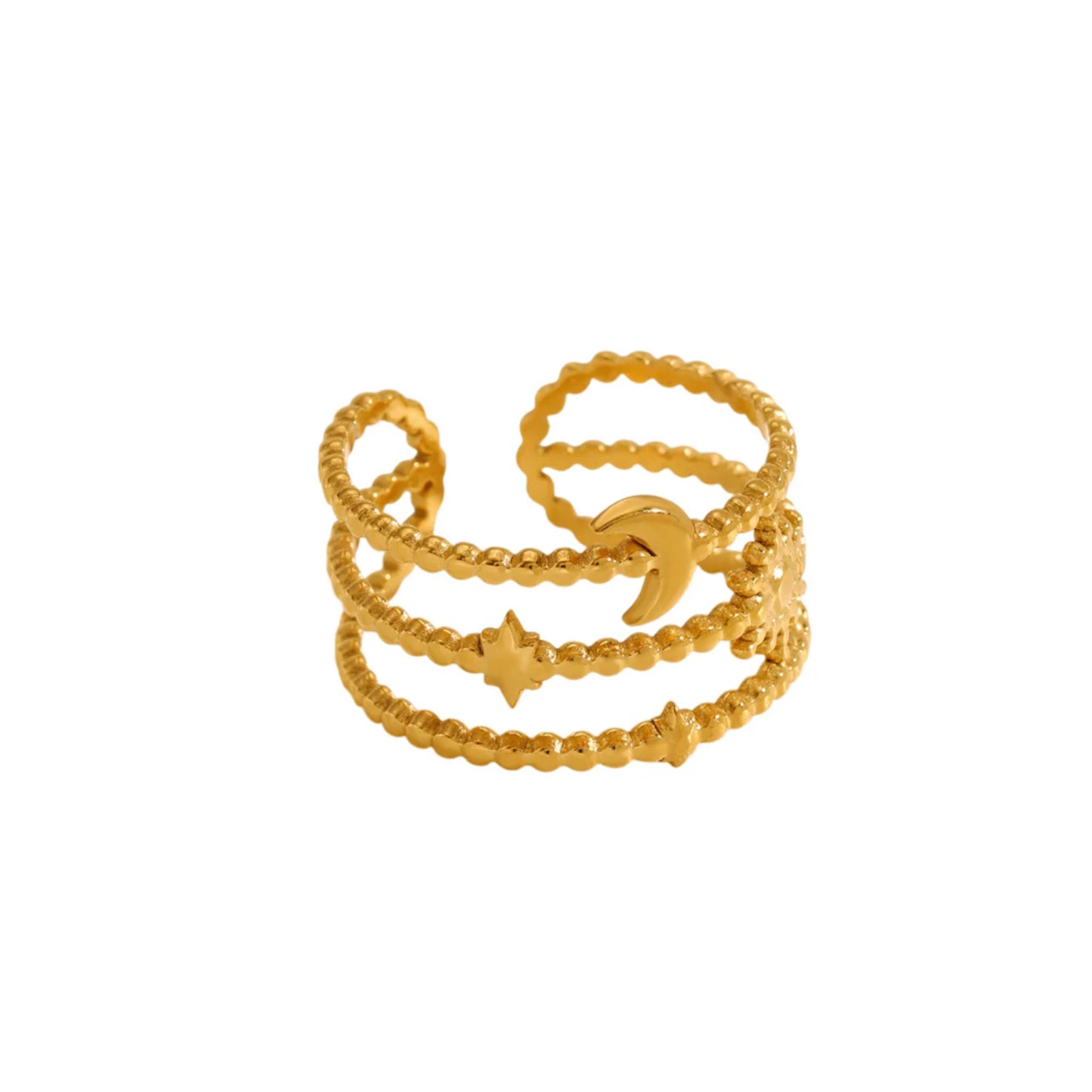 Sun & moon ring