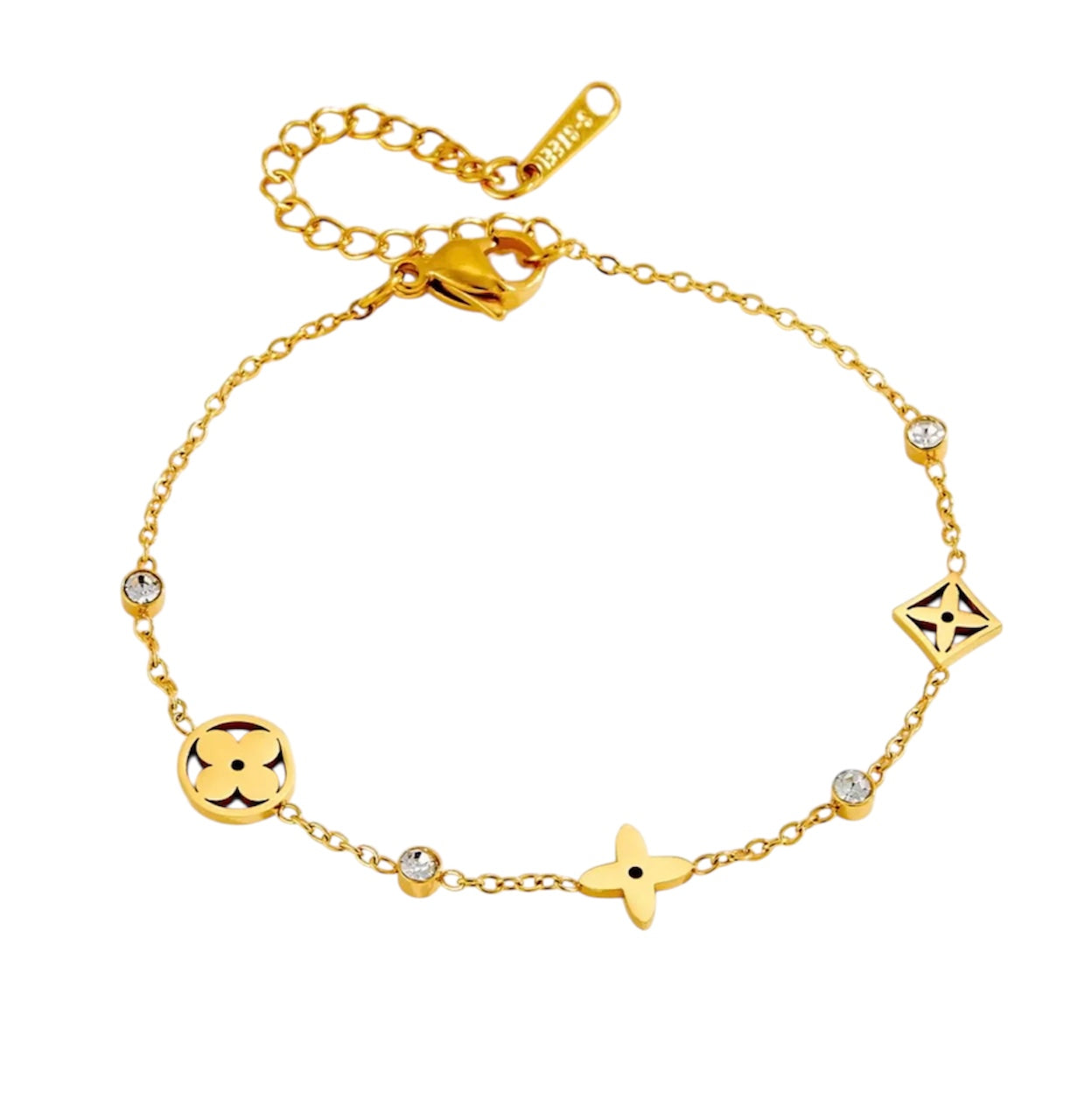 Cutout clover bracelet