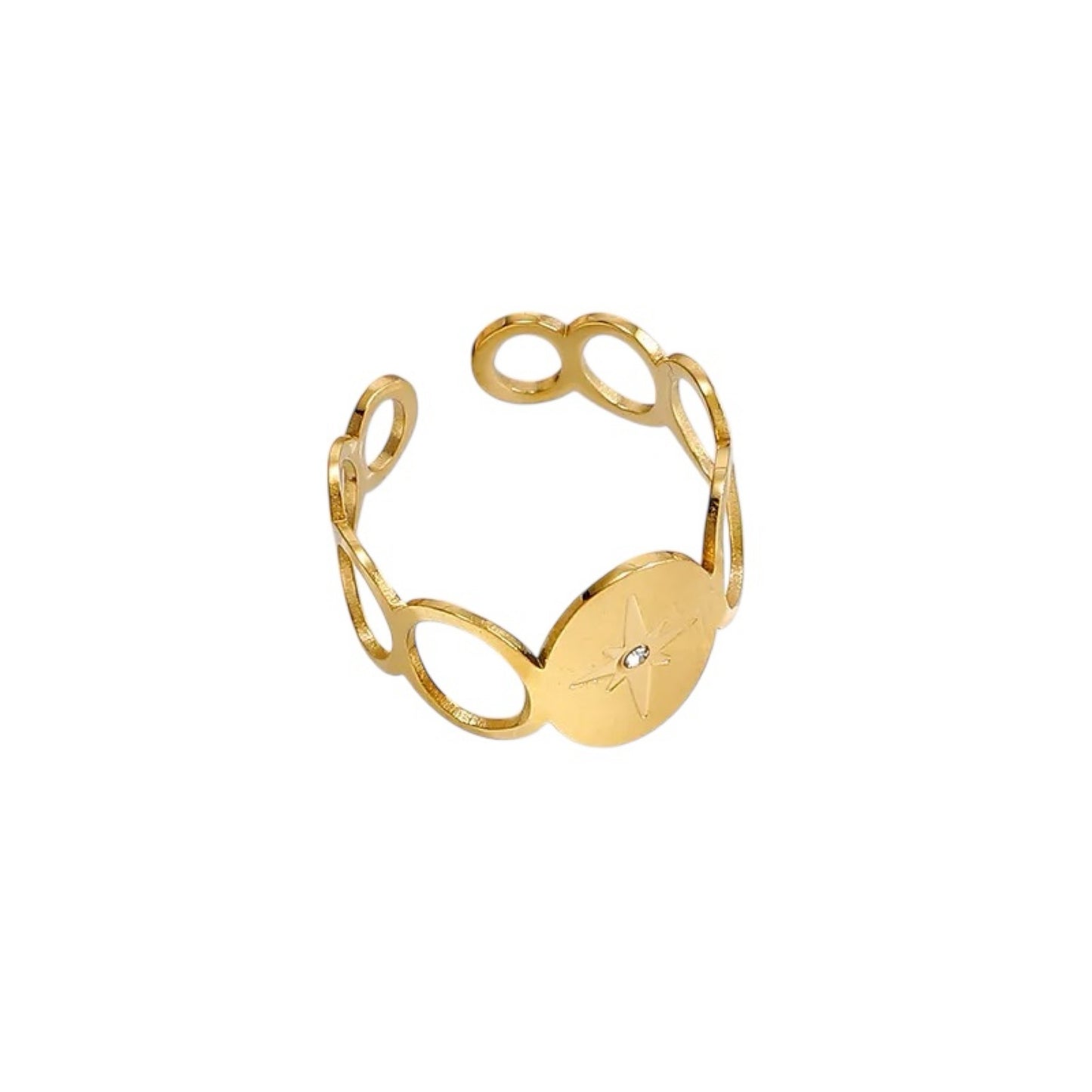 Flat start ring gold