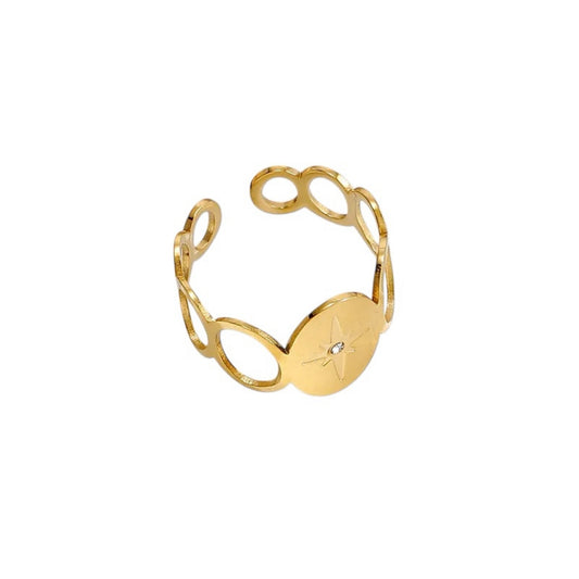 Flat start ring gold