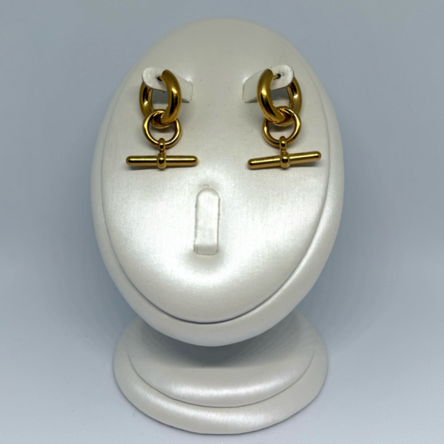 T-Bar earrings gold