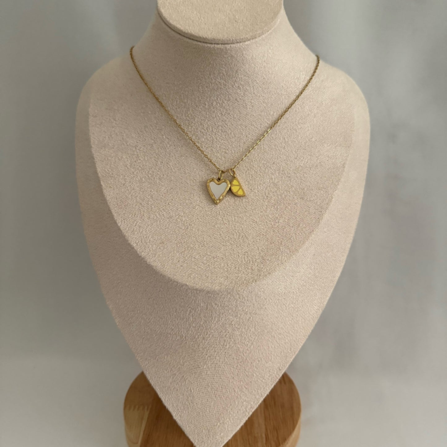 Lemon charm necklace