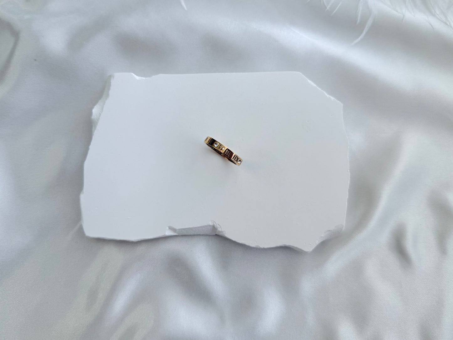 Roman numerals ring