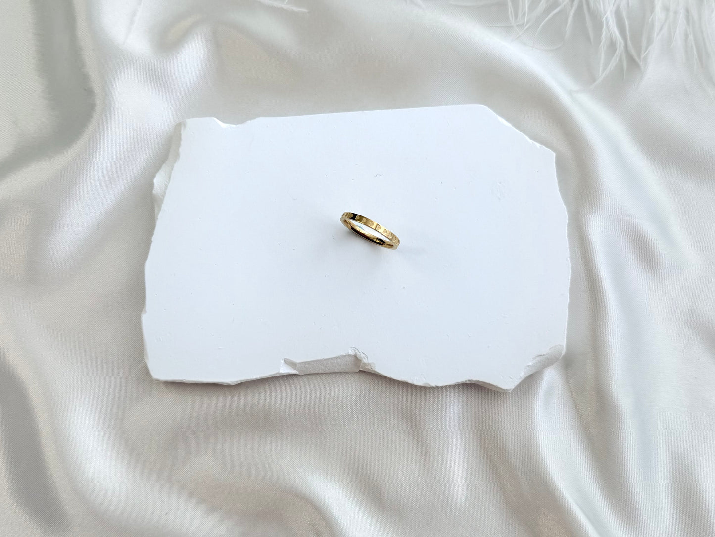 Heart printed ring