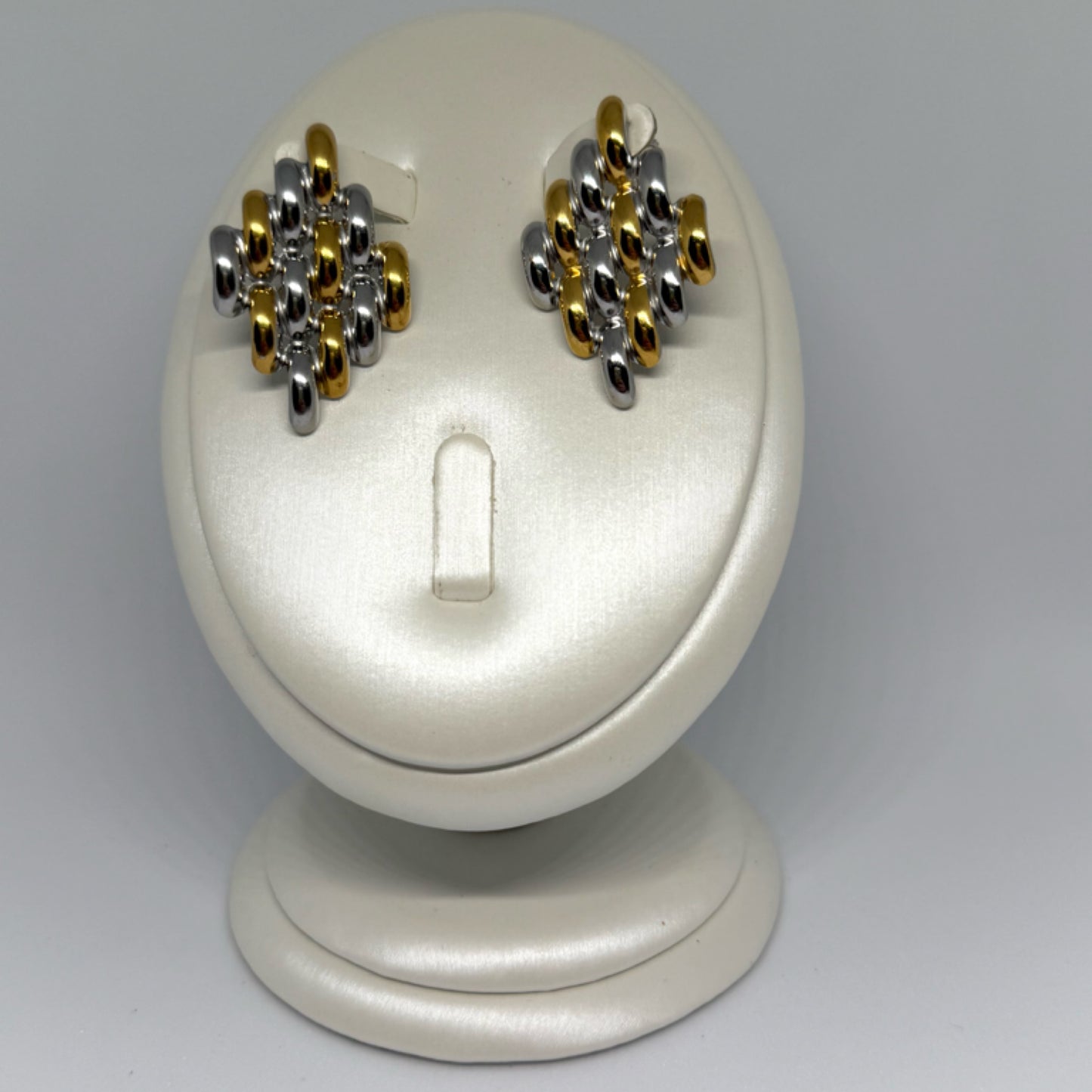 Irregular multi metal earrings