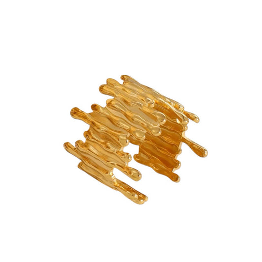 Dripped ring gold