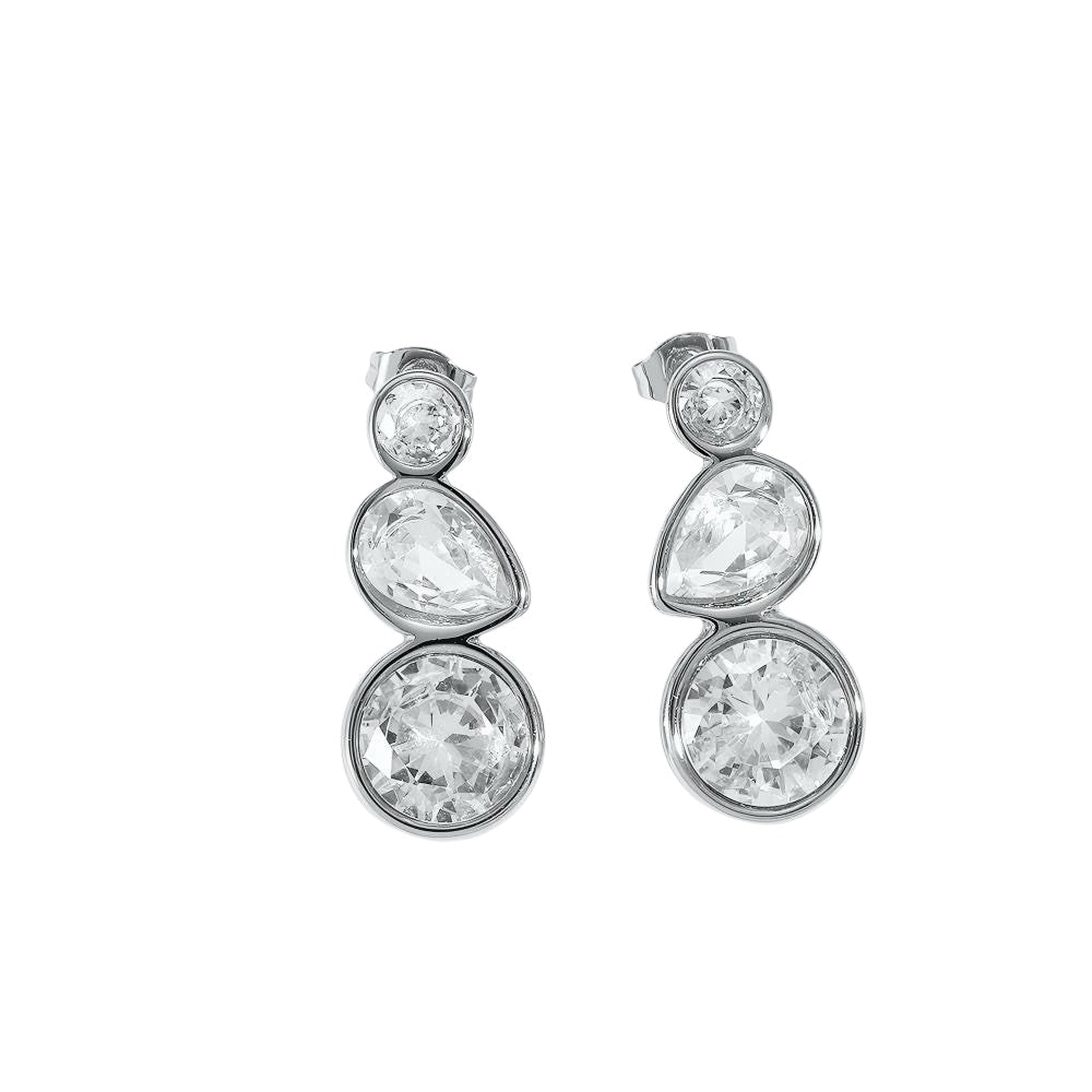 Water drop earrings silver