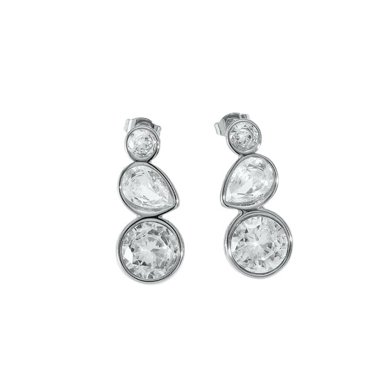 Water drop earrings silver