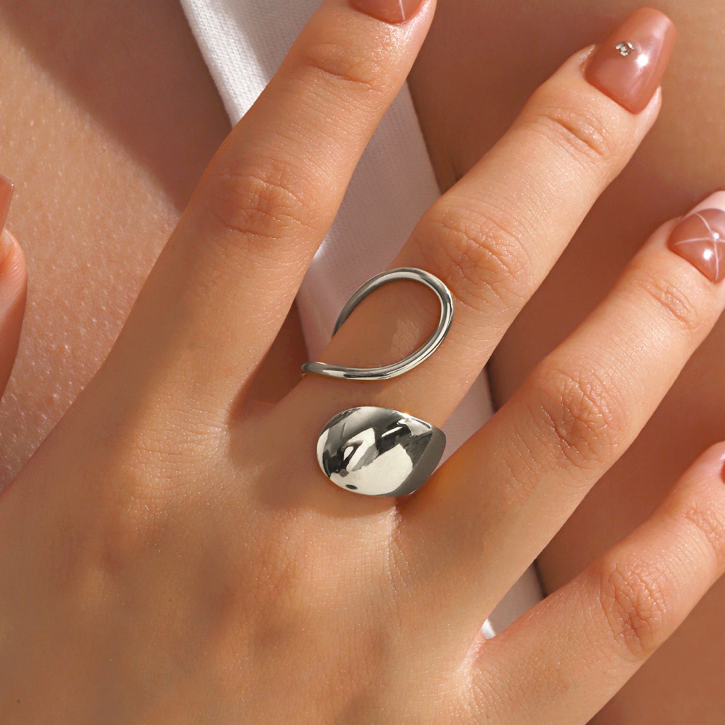 O wrap ring silver