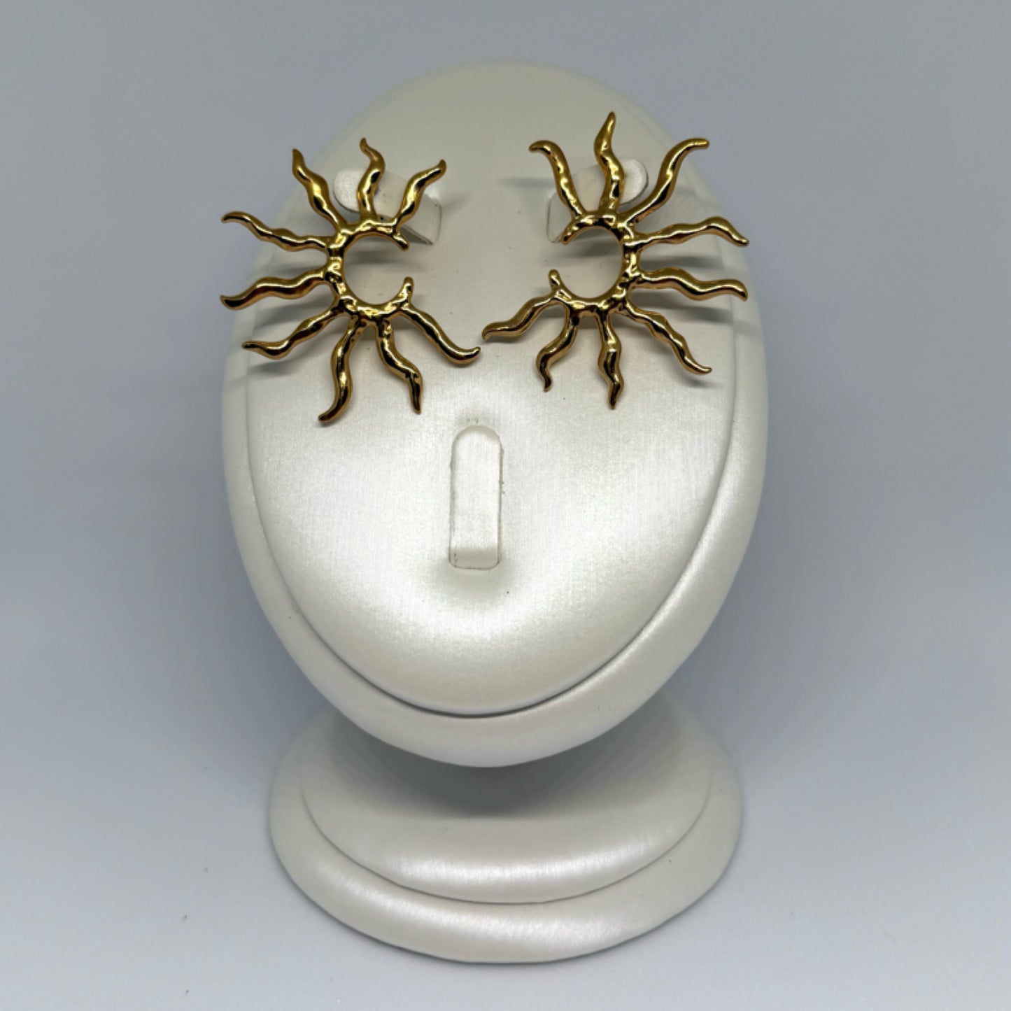 Sun statement stud earrings