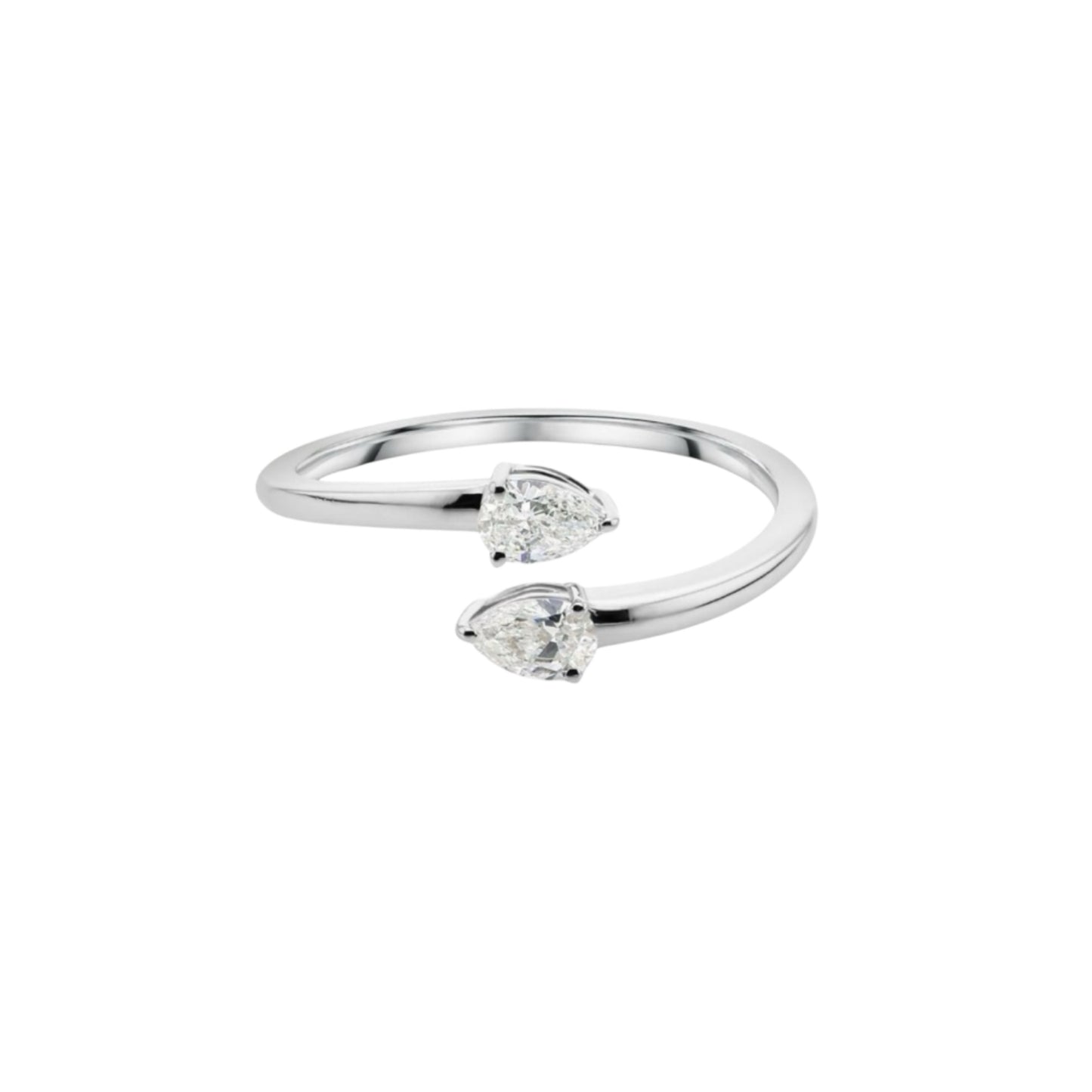 Small diamond wrap ring