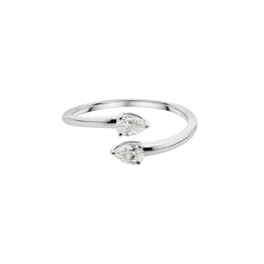 Small diamond wrap ring