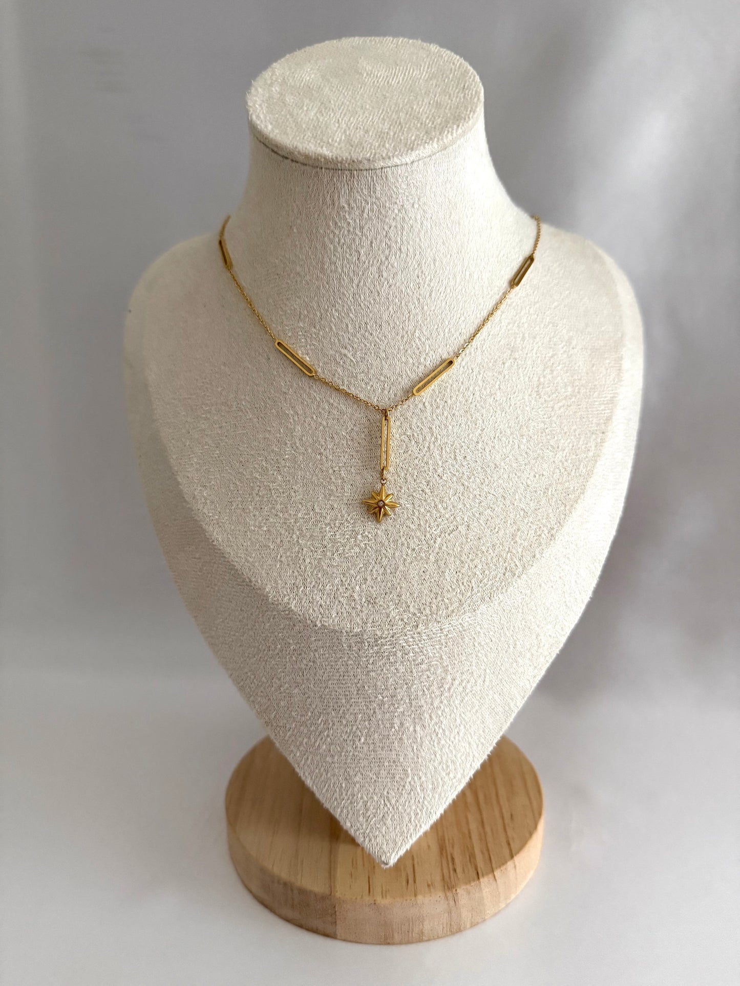 Star drop necklace