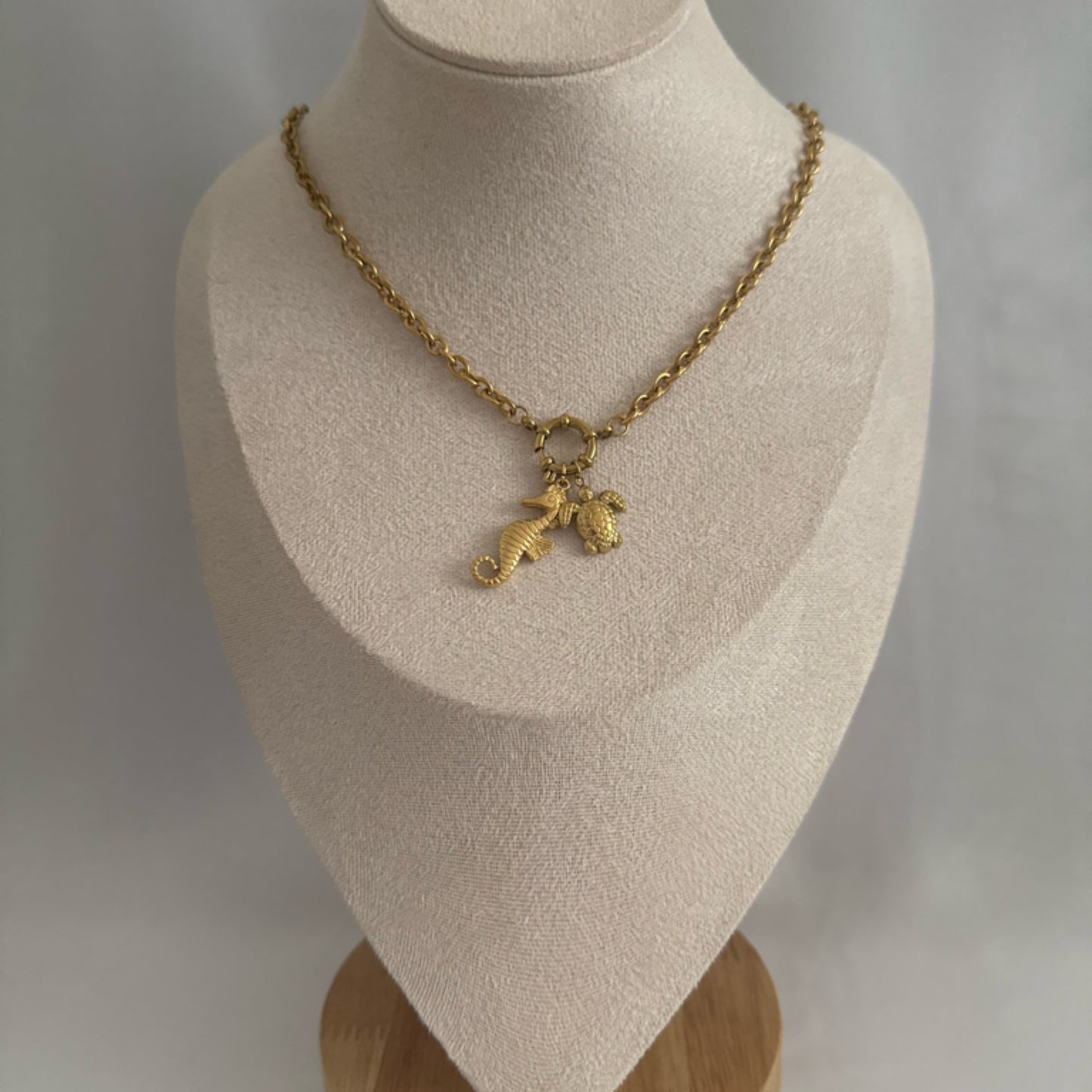 Beach charm necklace