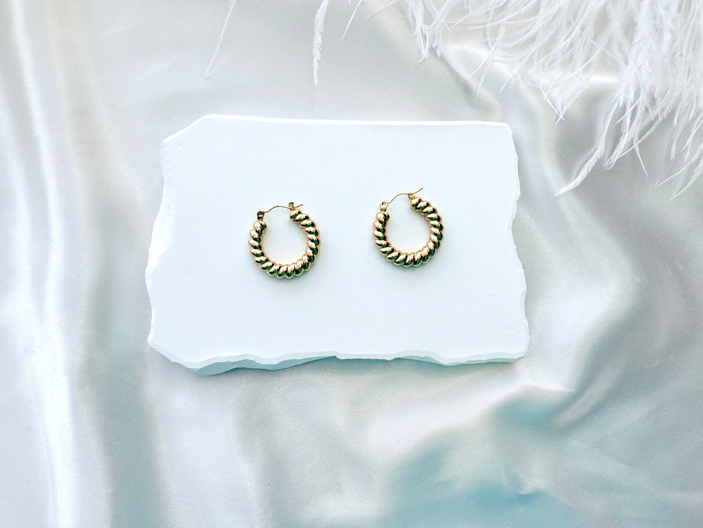 Roman goddess  hoop earrings