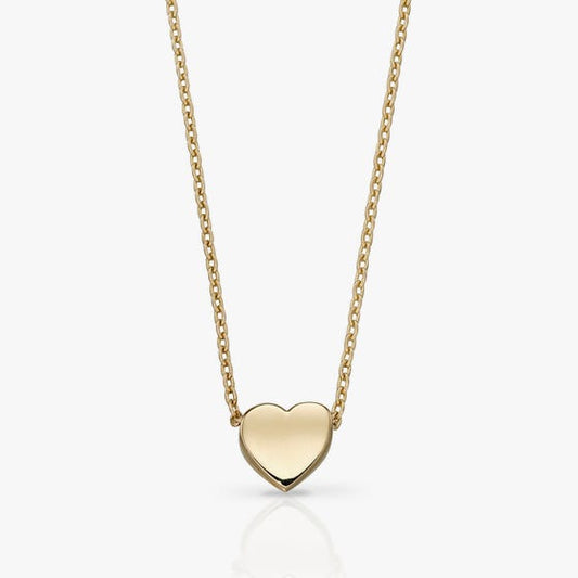 Mini heart necklace gold