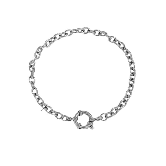 O clip bracelet silver