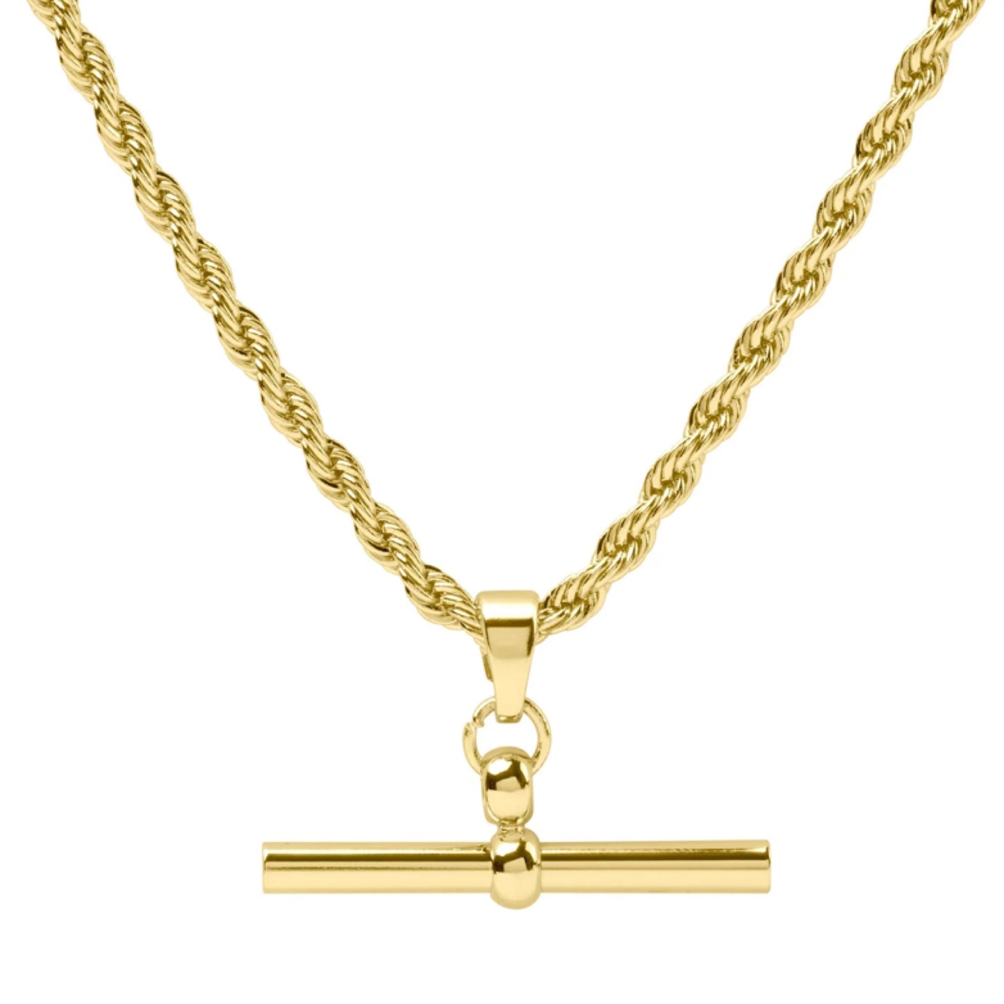 T-Bar twisted necklace